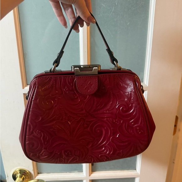 Patricia Nash Red Embossed Shoulder Bag - Picture 1 of 6